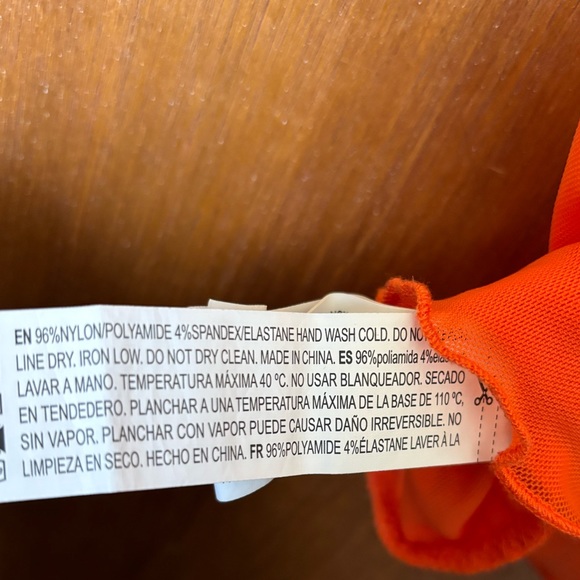 🎉Forever 21 Orange sheer mesh crop top size M - Picture 4 of 7